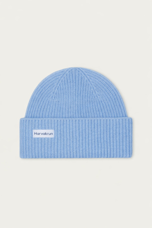 Men’s City Cashmere Blend Beanie (light blue)
