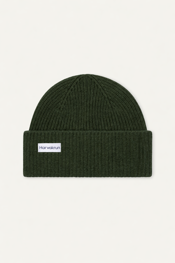 Men’s City Cashmere Blend Beanie (Green)