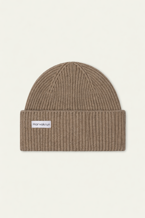 Men’s City Cashmere Blend Beanie (Taupe)